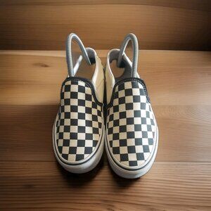 Vans Slip On Classic Black And White Checkerboard Womens 7 Skateboard